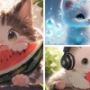 Khám phá thế giới mèo đen chibi đáng yêu và độc đáo