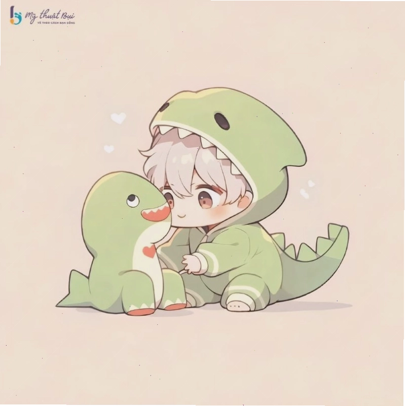 Ảnh anime boy chibi nam dễ thương với nụ cười tỏa nắng