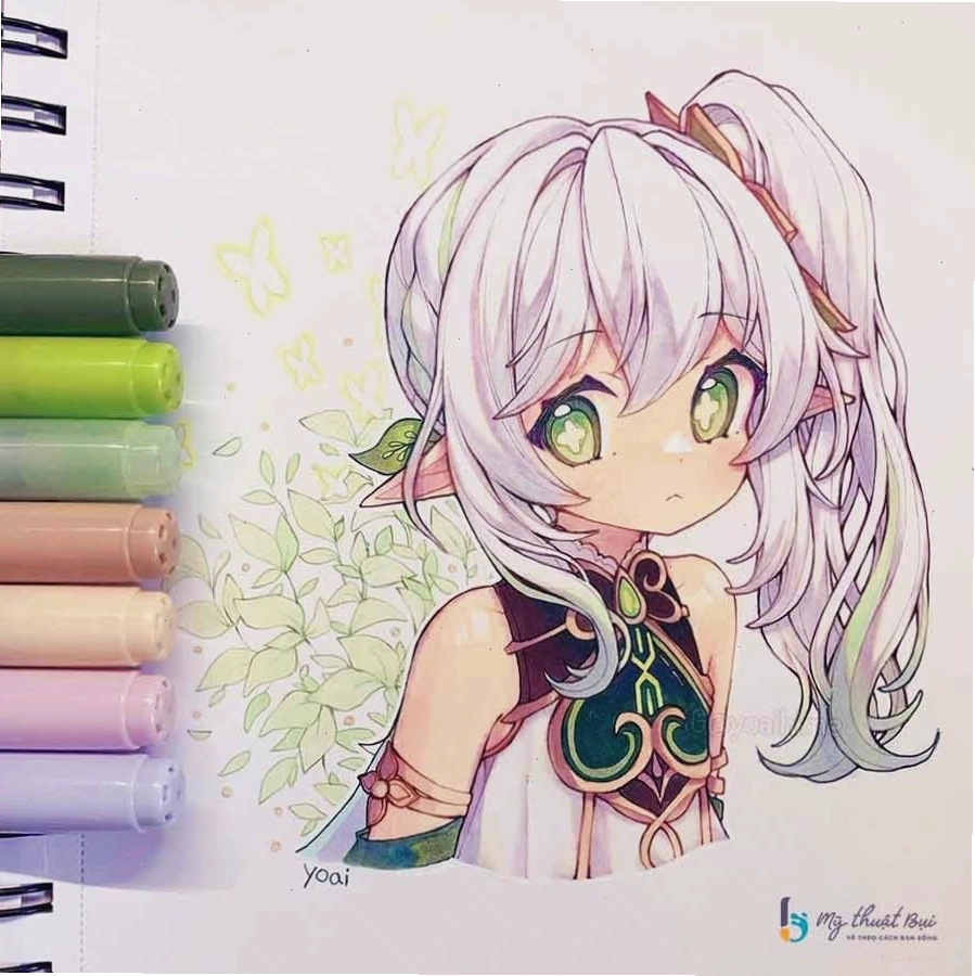 Ảnh anime nữ đẹp dễ vẽ