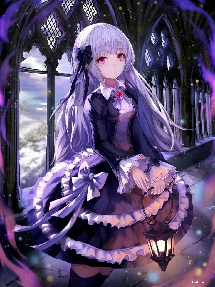 Ảnh anime nữ ngầu phong cách Gothic