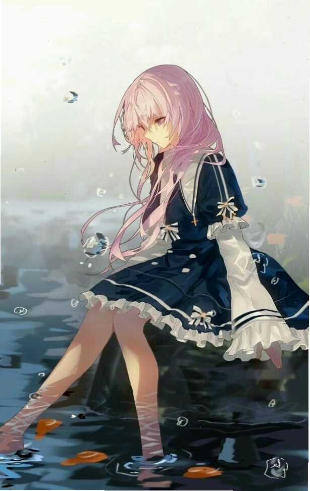 Ảnh anime nữ tổng tài lạnh lùng với phong thái sang trọng