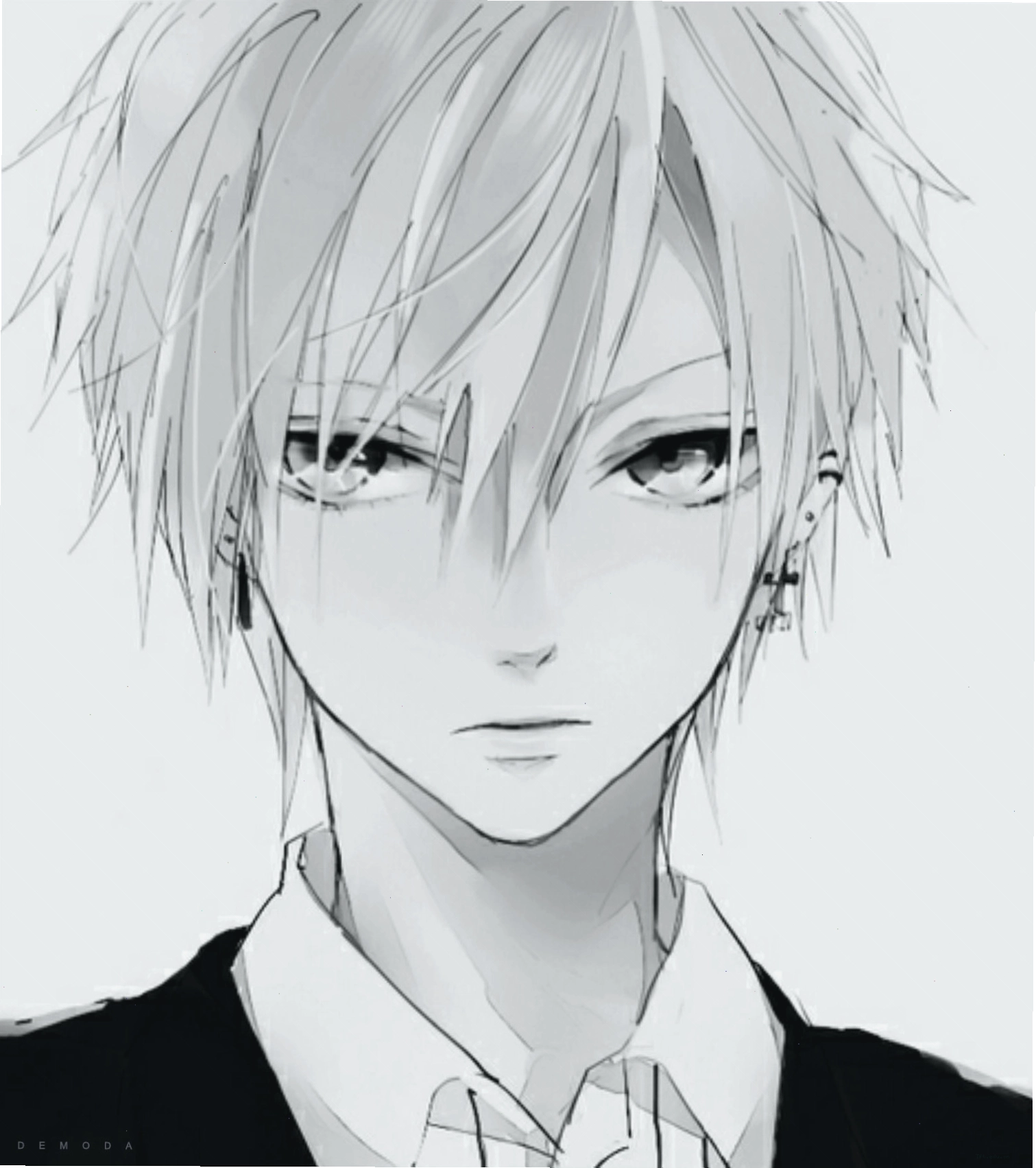 Ảnh Anime Trắng Đen độc đáo