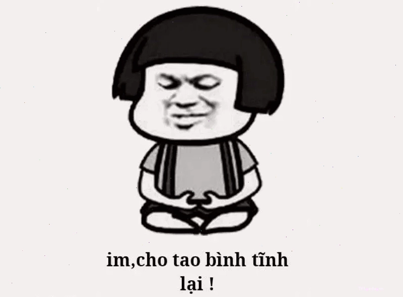 Ảnh chế meme tịnh tâm về công việc