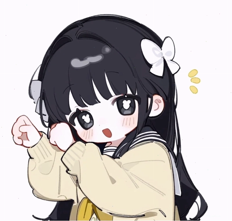 Ảnh chibi bé gái đang đọc sách