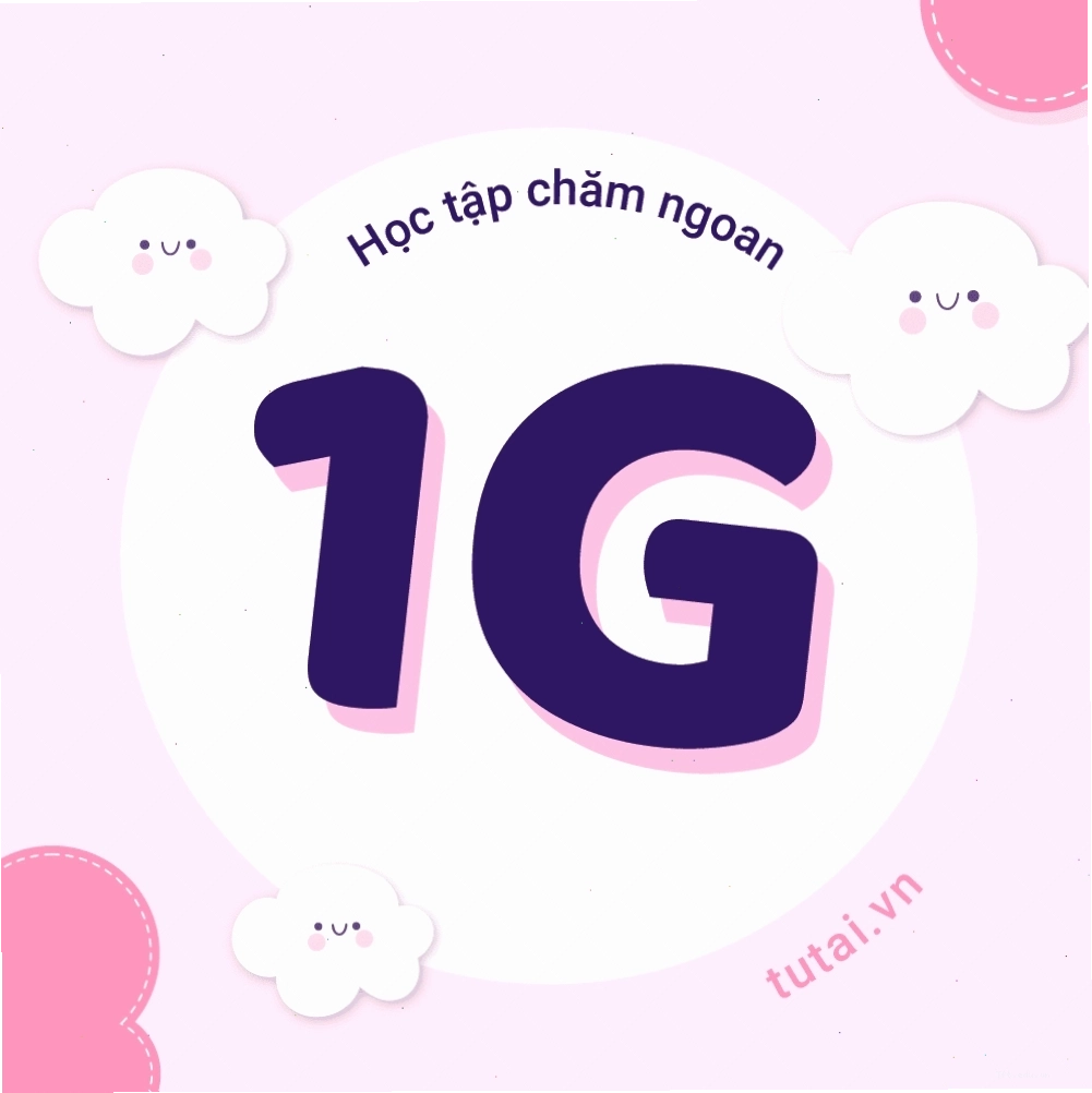 Ảnh đại diện lớp 1G với thiết kế chữ nghệ thuật