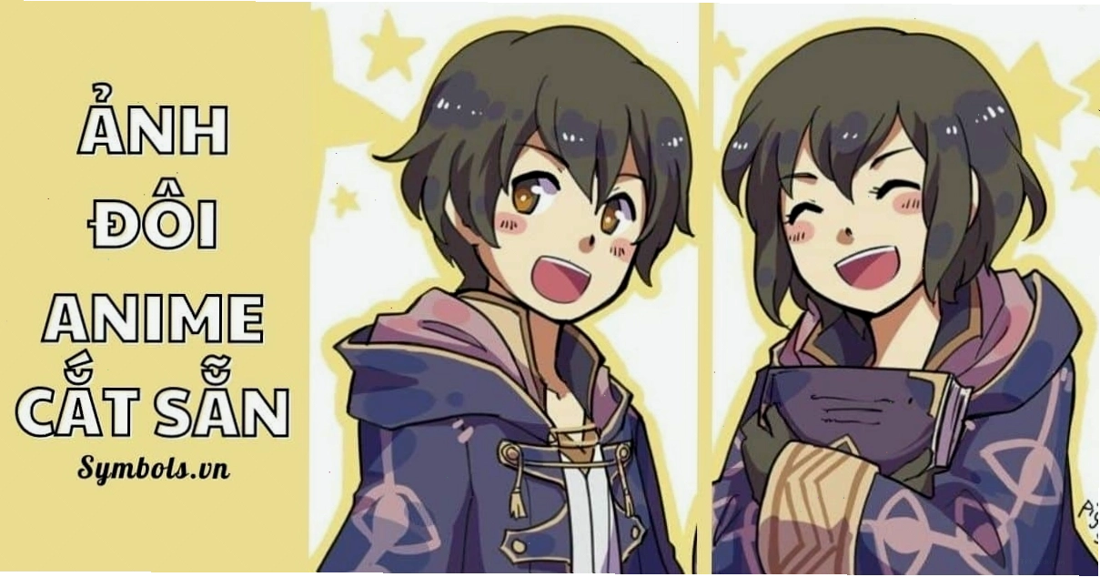 Ảnh đôi anime cắt sẵn cho các cặp đôi