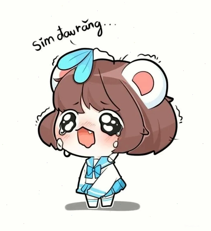 Ảnh Simmy chibi với biểu cảm vui tươi