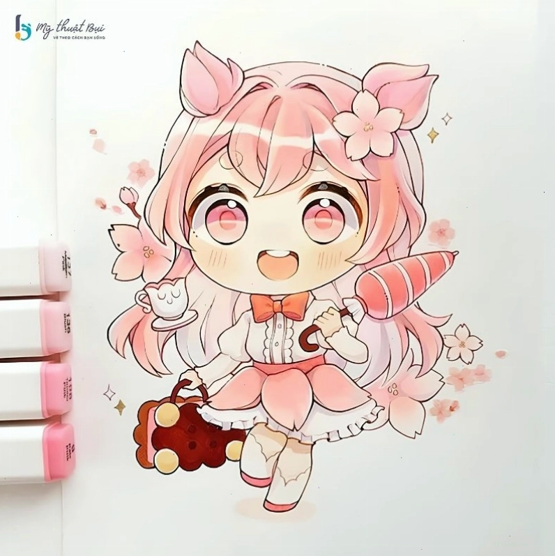 Anime boy chibi với phong cách lạnh lùng, bí ẩn