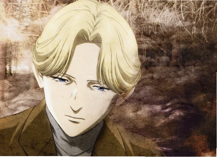 Anime boy đẹp trai với biểu cảm trầm tư
