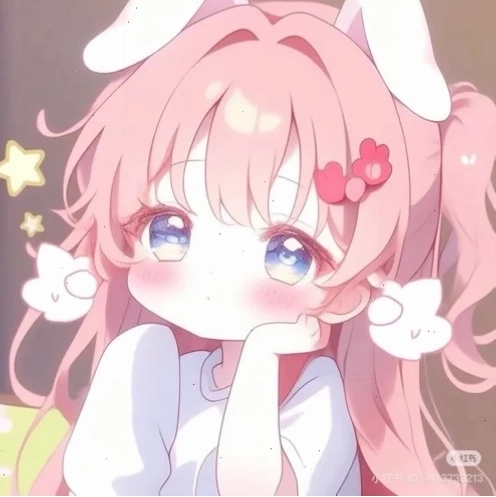 Avatar anime nữ cute với tông pastel nhẹ nhàng và đôi mắt to tròn
