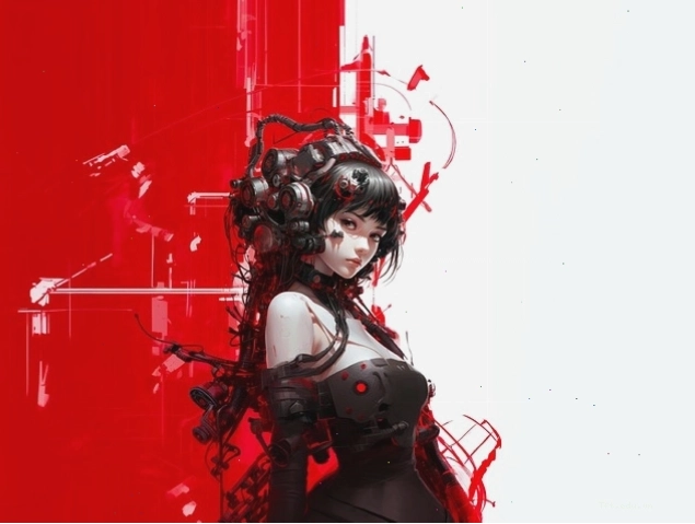Avatar anime nữ dễ thương với đôi mắt to tròn