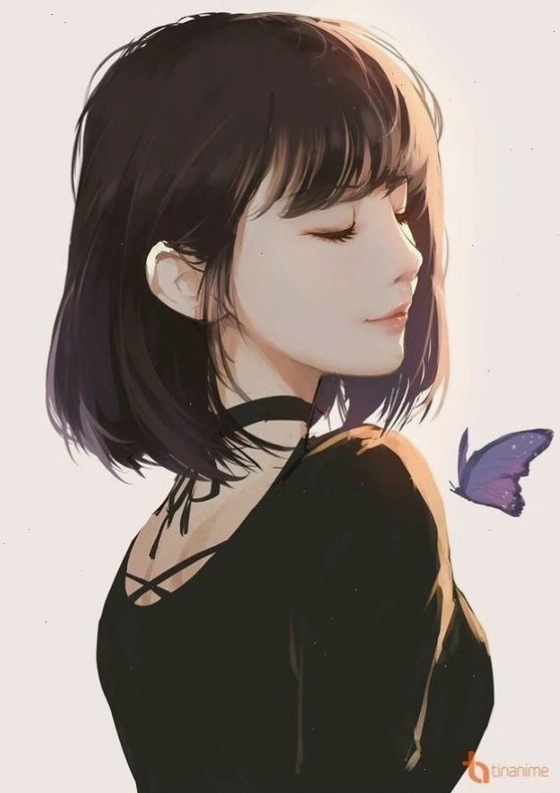 Avatar anime nữ ngầu với phong cách tóc ấn tượng