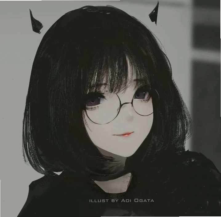 Avatar anime nữ ngầu với trang phục ấn tượng và mái tóc độc đáo