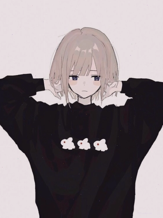Avatar anime nữ tóc ngắn phát sáng