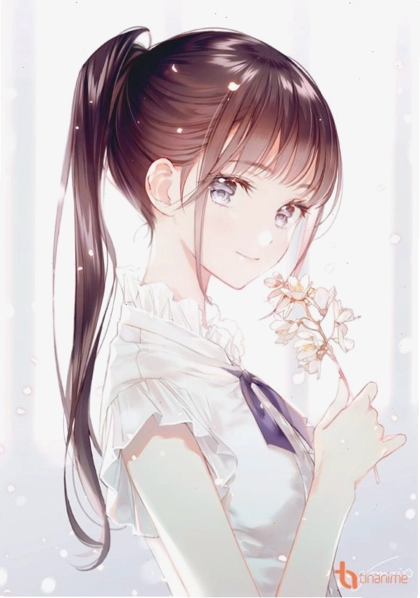 Avatar anime nữ với chi tiết phát sáng độc đáo