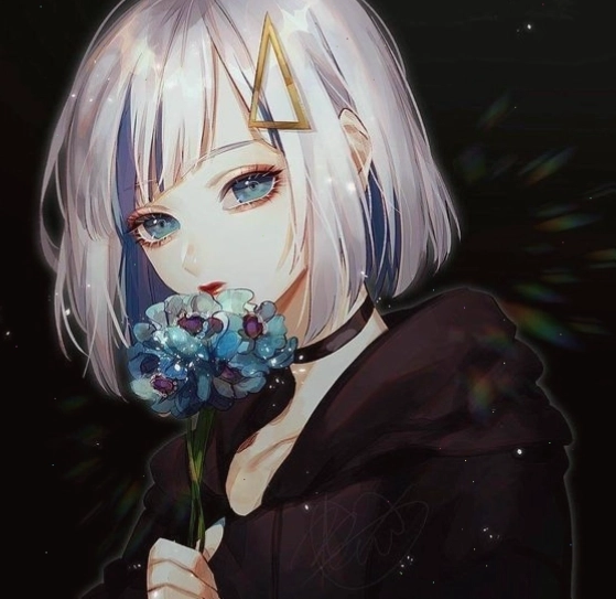 Avatar anime nữ với hiệu ứng ánh sáng dịu mắt