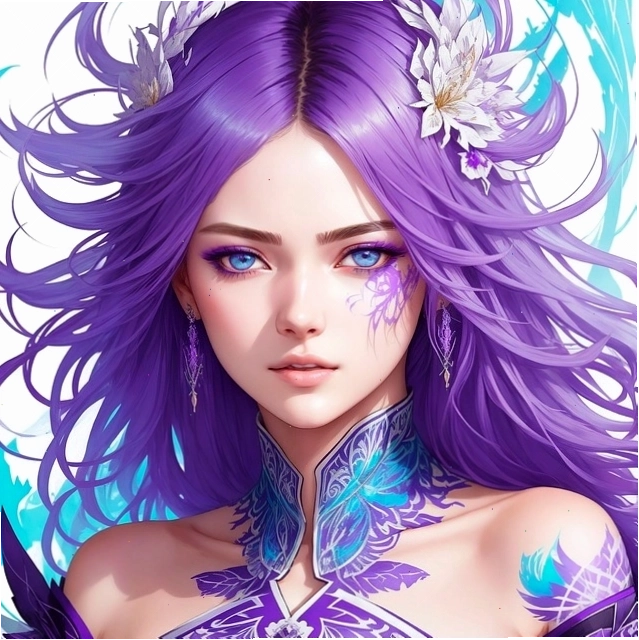 Avatar anime nữ với vẻ ngoài lạnh lùng