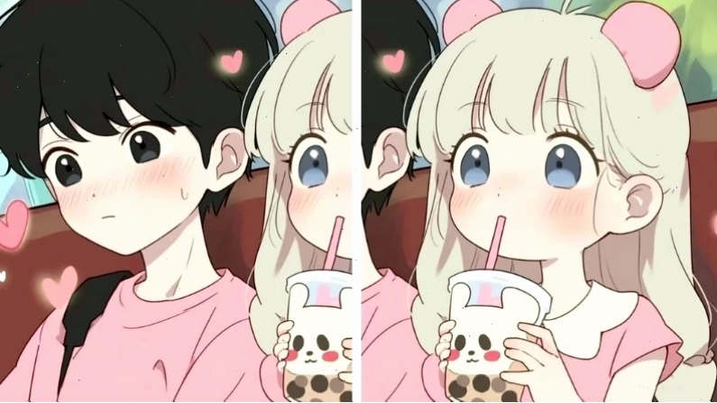 Avatar đôi anime thể hiện sự đồng điệu