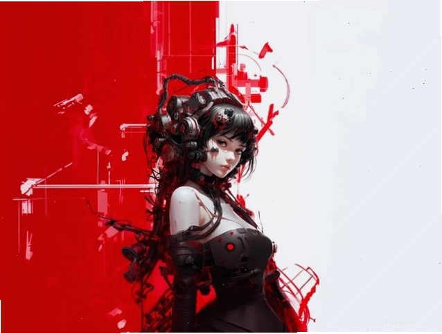 Avatar hoạt hình anime cô gái dễ thương với đôi mắt to tròn