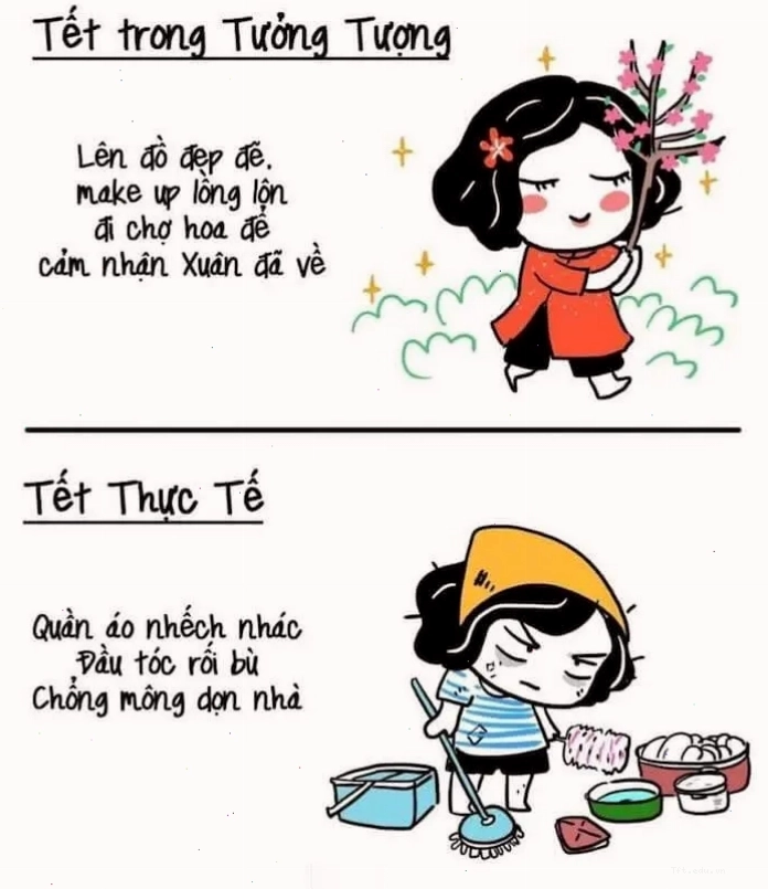Avatar meme tết cực kỳ dễ thương, tạo không khí Tết vui vẻ