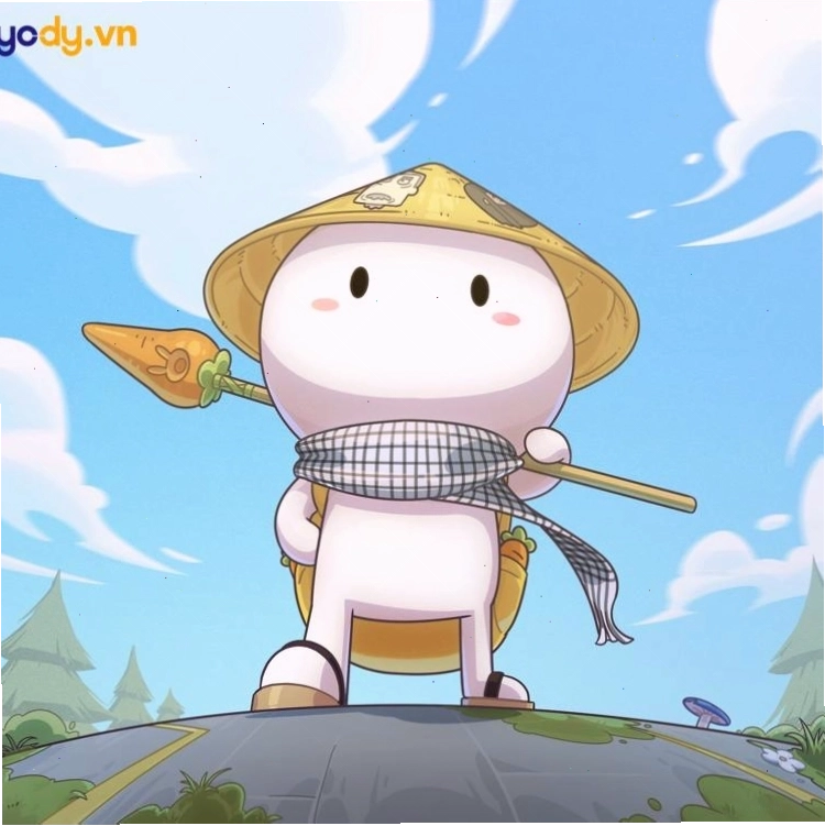 Avatar thỏ bảy màu tạo dáng ngộ nghĩnh