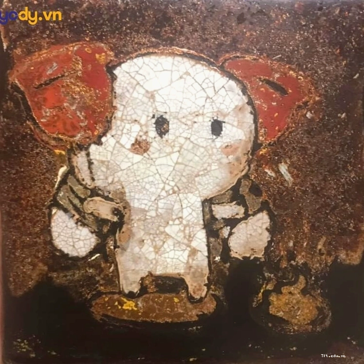 Avatar thỏ bảy màu với biểu cảm "khó đỡ"