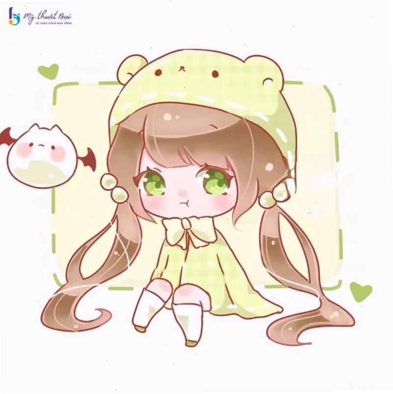 Boy chibi với biểu cảm tinh nghịch