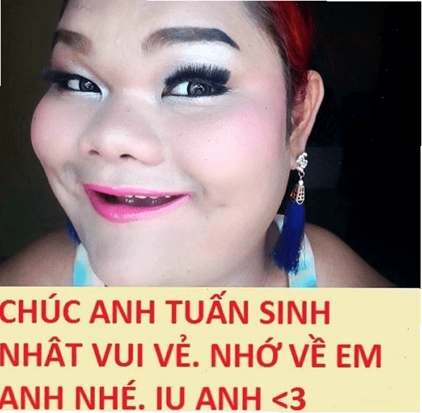 Bức ảnh chế chúc mừng sinh nhật bạn trai cực hài hước