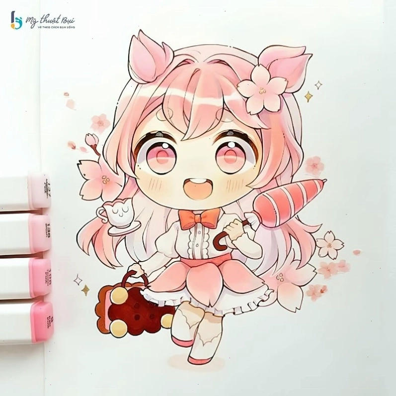 Các bước vẽ khuôn mặt anime nữ đơn giản