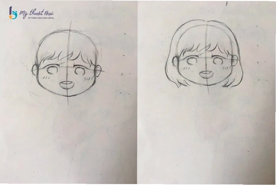 Các kiểu tóc phổ biến khi vẽ Chibi