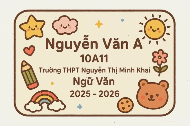 Các mẫu avatar lớp theo phong cách hoạt hình ngộ nghĩnh