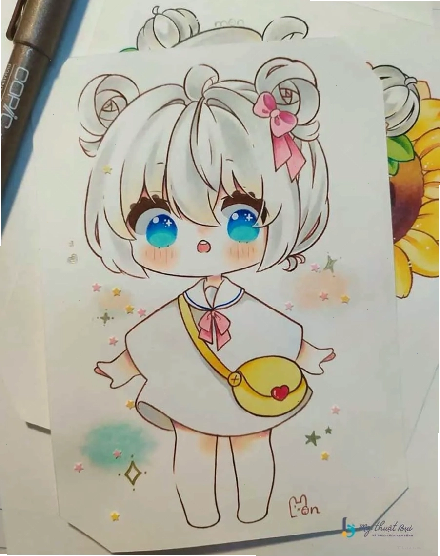 Các nhân vật Chibi được vẽ chi tiết