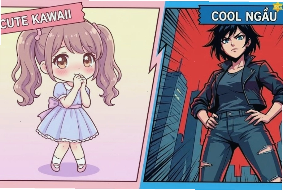 Cách vẽ dáng người anime nữ cute với các biểu cảm đáng yêu