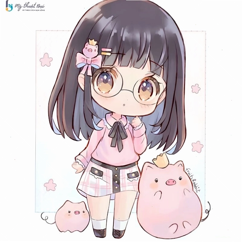 Cách vẽ đôi mắt chibi to tròn và biểu cảm