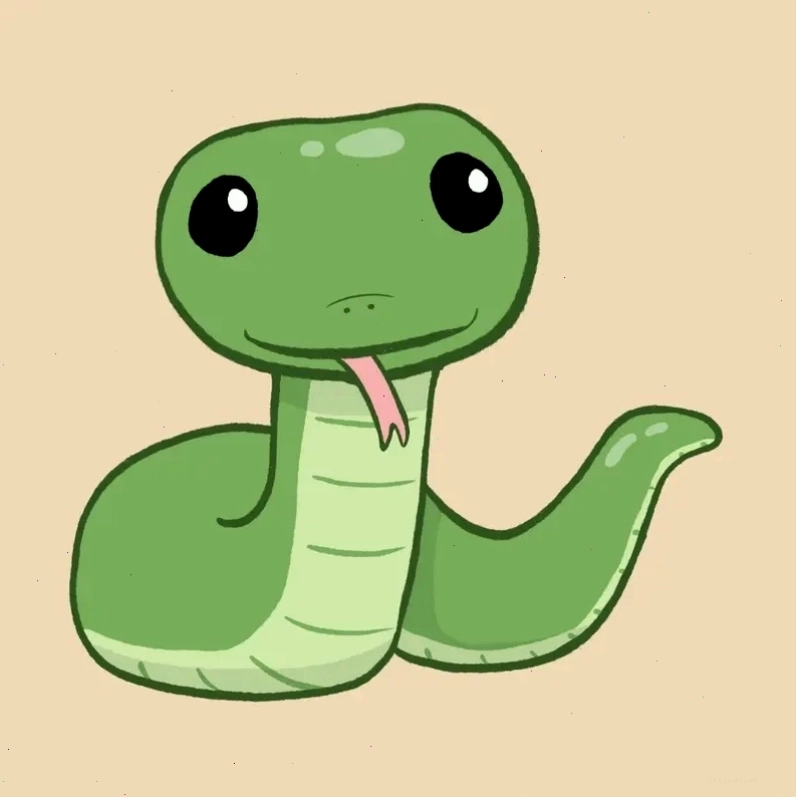 Cách vẽ rắn chibi cute siêu dễ ai cũng làm được