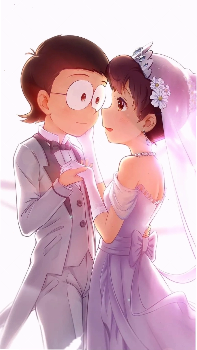 Cảm nhận tình yêu dễ thương Nobita cưới Shizuka