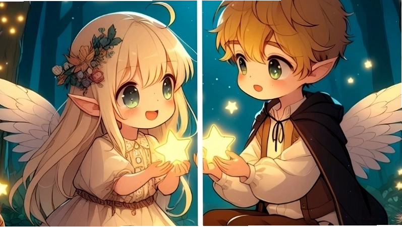 Cặp đôi anime cute tay trong tay