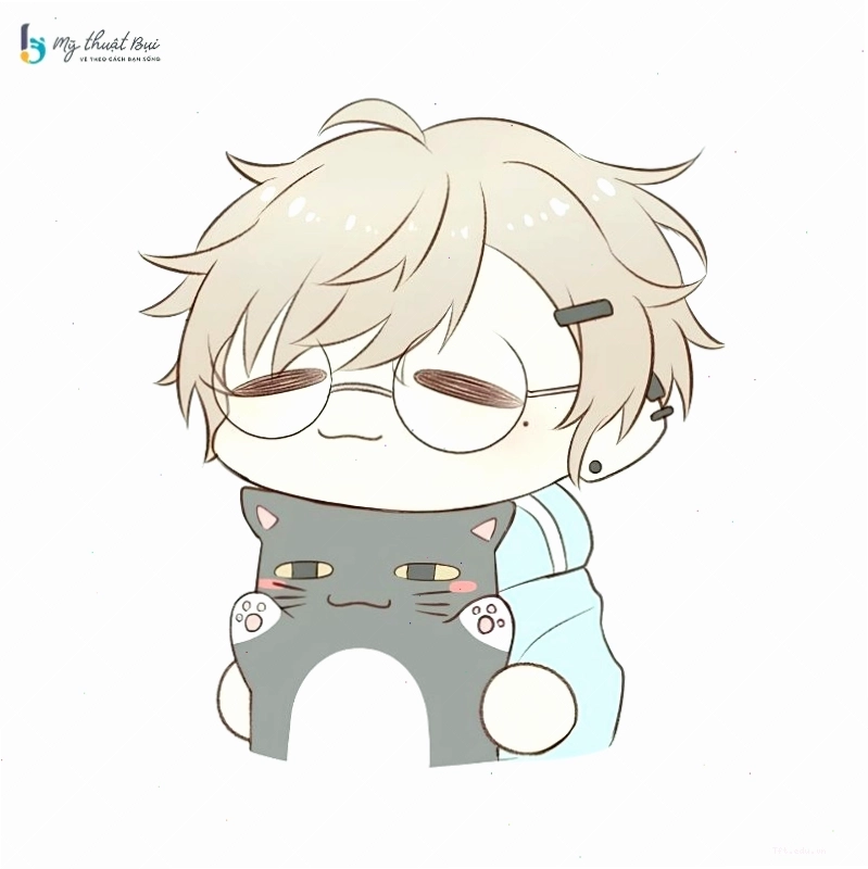 Cặp đôi nhân vật chibi nam nữ dễ thương