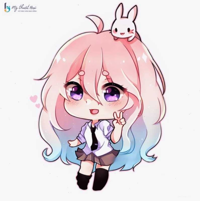 Chàng trai chibi đội mũ lưỡi trai cá tính