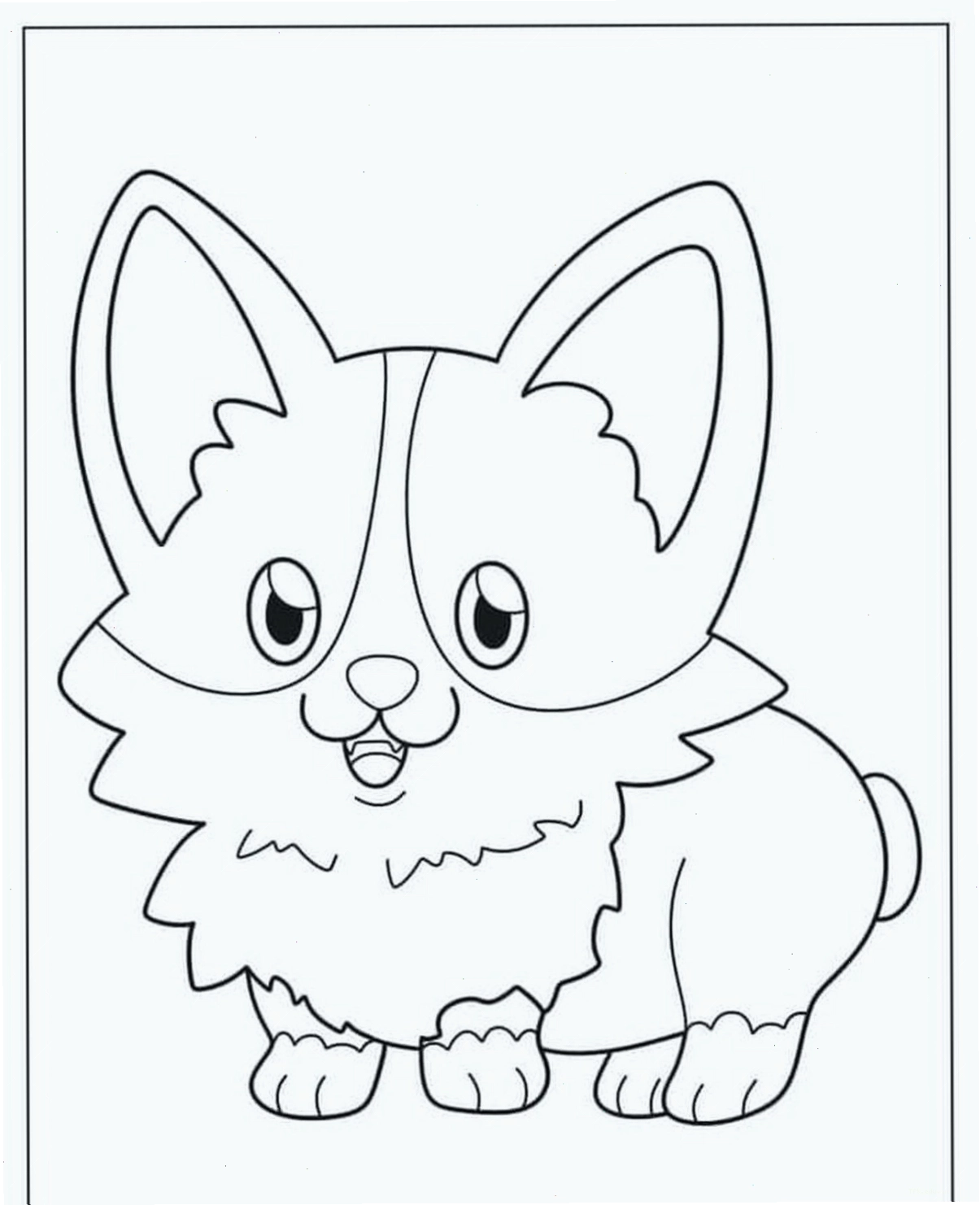 Chibi cute hình vẽ con chó đáng yêu số 14
