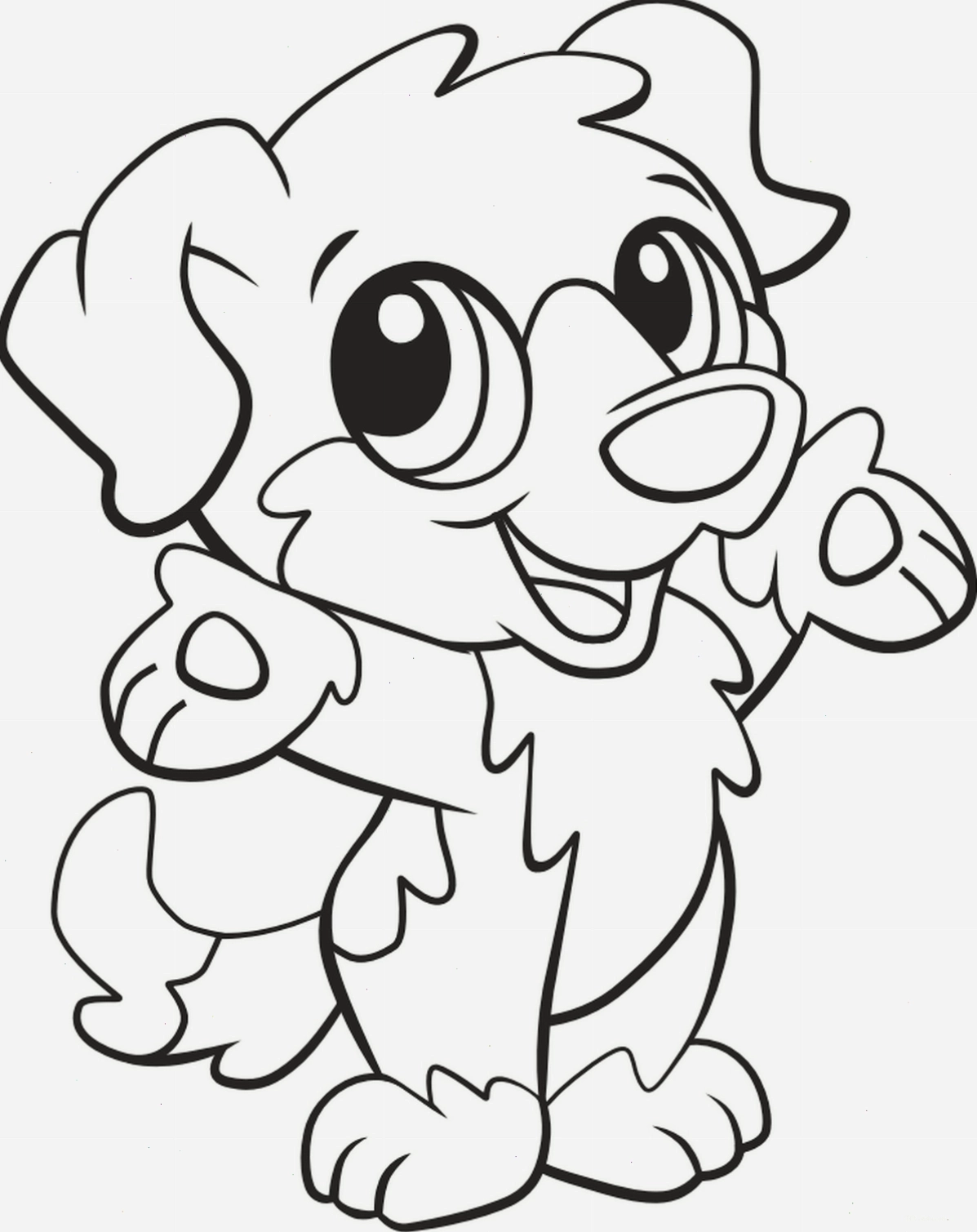 Chibi cute hình vẽ con chó đáng yêu số 16