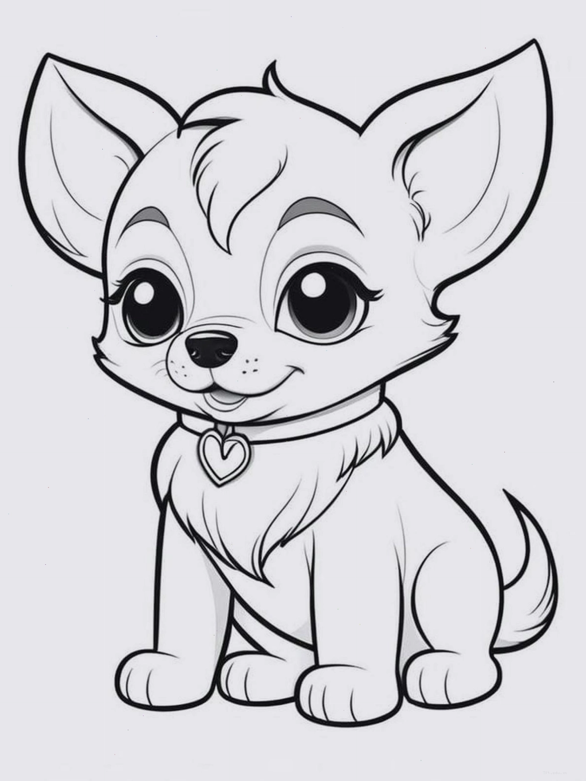 Chibi cute hình vẽ con chó đáng yêu số 5