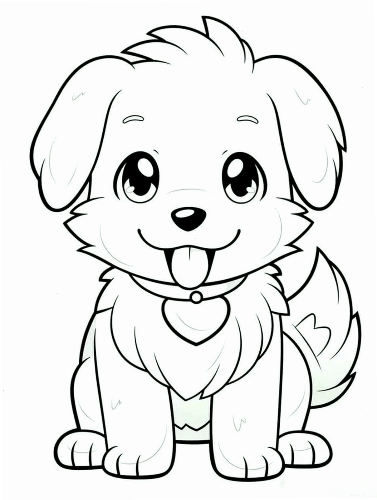Chibi cute hình vẽ con chó đáng yêu số 7