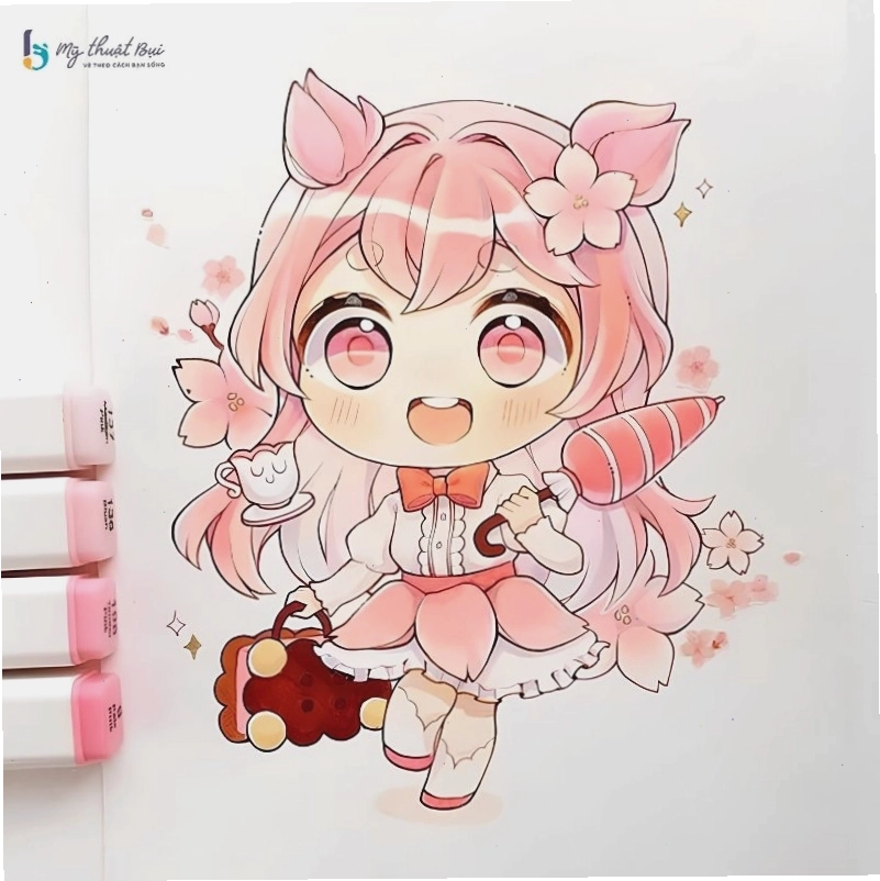 Chibi dễ thương với phong cách fantasy
