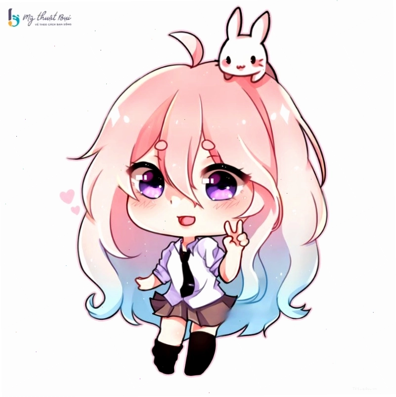 Chibi girl hóa thân thành nàng tiên với đôi cánh lộng lẫy