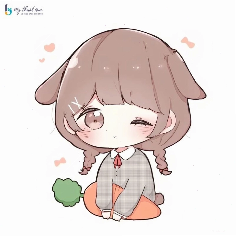 Chibi girl trong trang phục Halloween