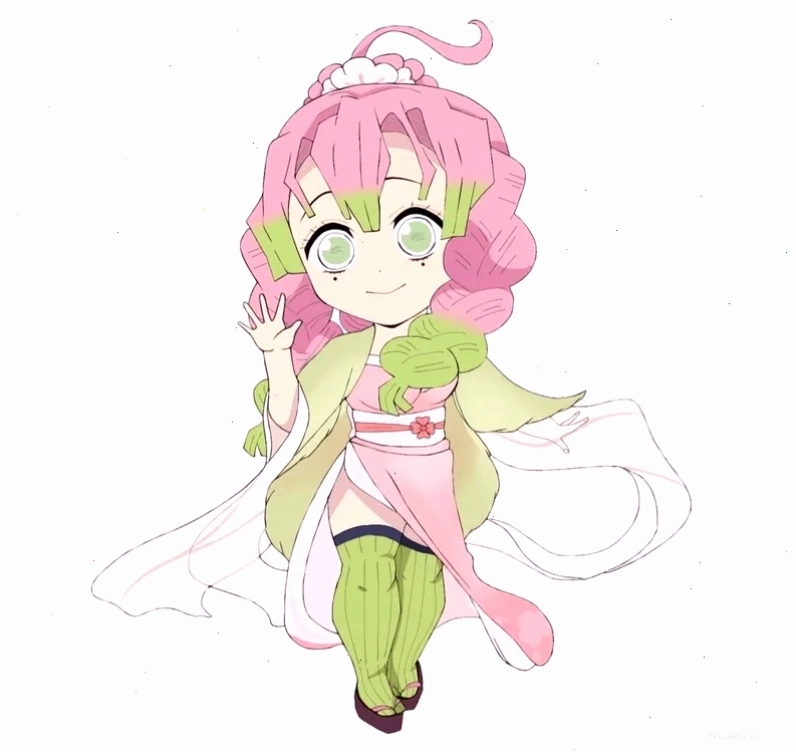 Chibi Mitsuri có gì thu hút fan Demon Slayer với đôi mắt to tròn và nụ cười rạng rỡ
