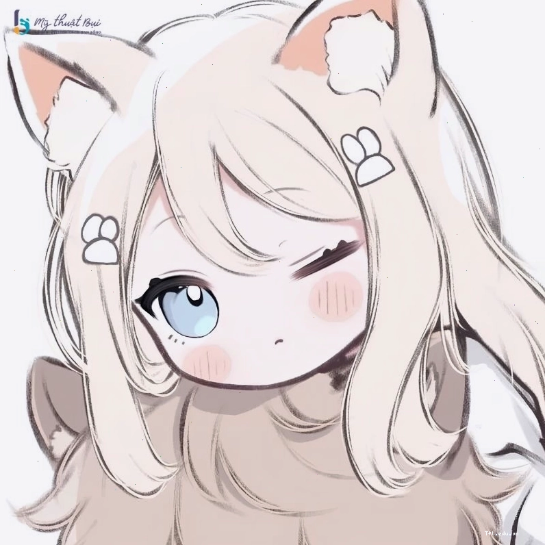 Chibi nữ đang chơi nhạc cụ