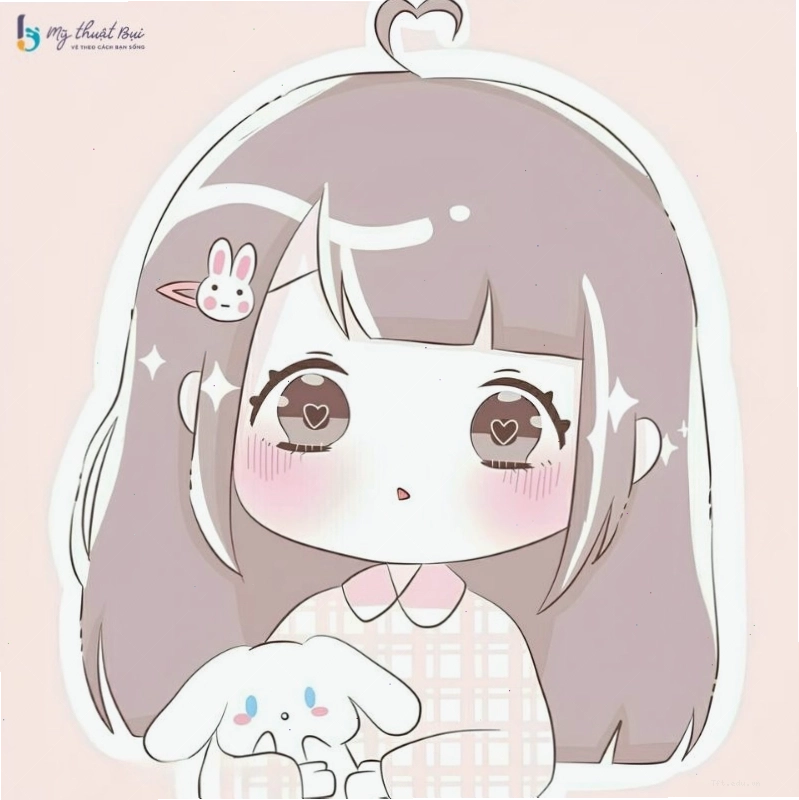 Chibi nữ trong trang phục váy dạ hội