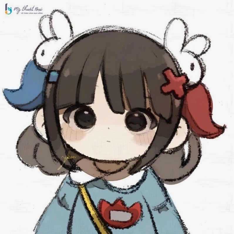 Chibi nữ với đôi cánh thiên thần